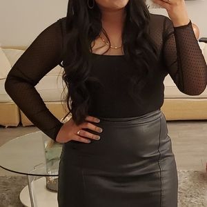 Black Long sleeve bodysuit